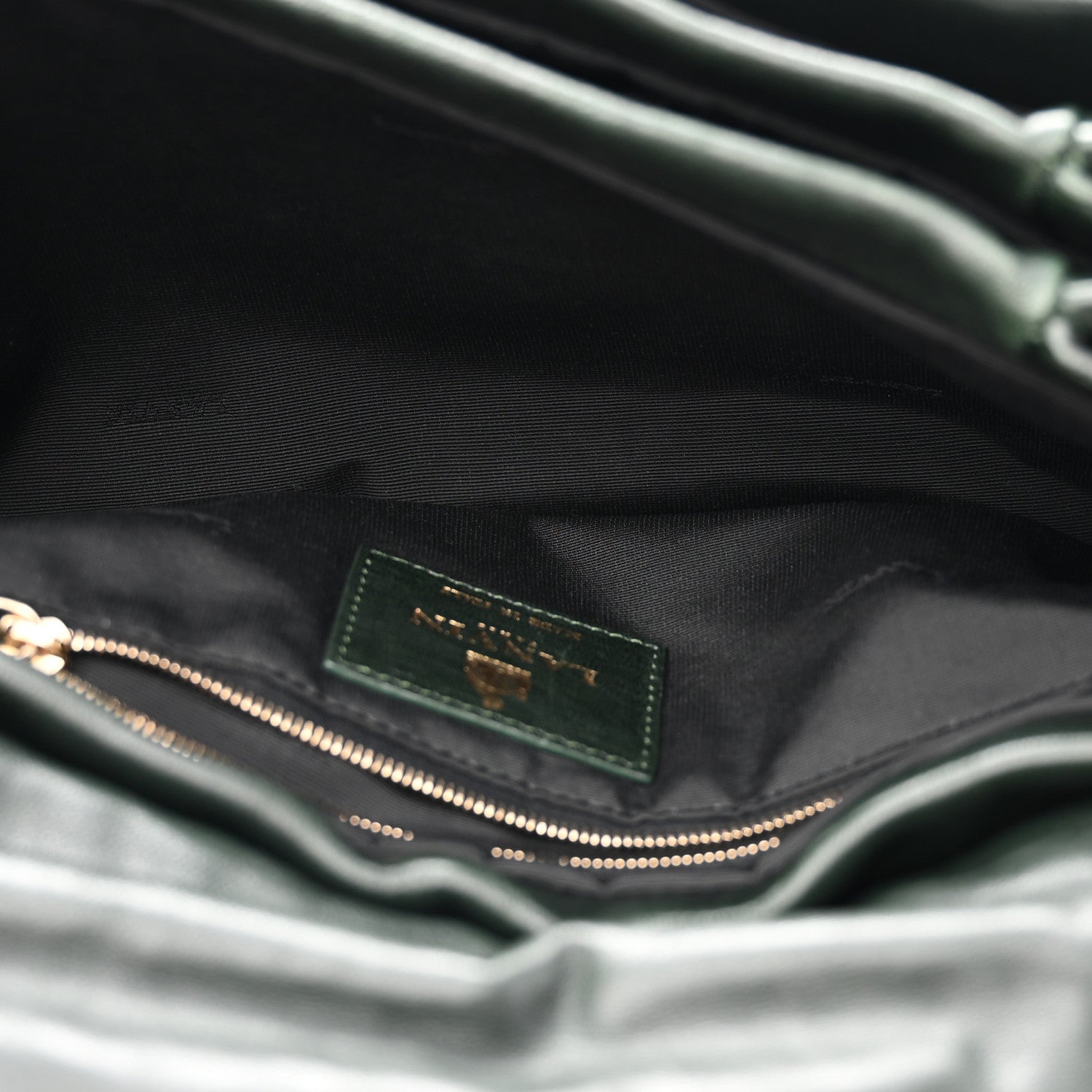 Lanvin Lambskin Quilted Medium Sugar Flap Shoulder Bag Bottle Green 6 of 14