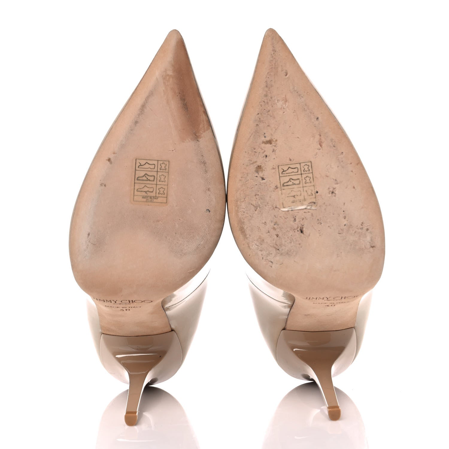 Jimmy Choo Patent Anouk 100 Pumps 40 Nude 5 of 9