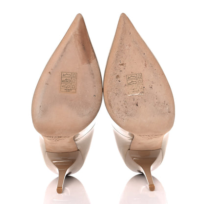 Jimmy Choo Patent Anouk 100 Pumps 40 Nude 5 of 9