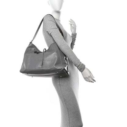 Louis Vuitton Lambskin Carryall MM Trianon Gray 2 of 10