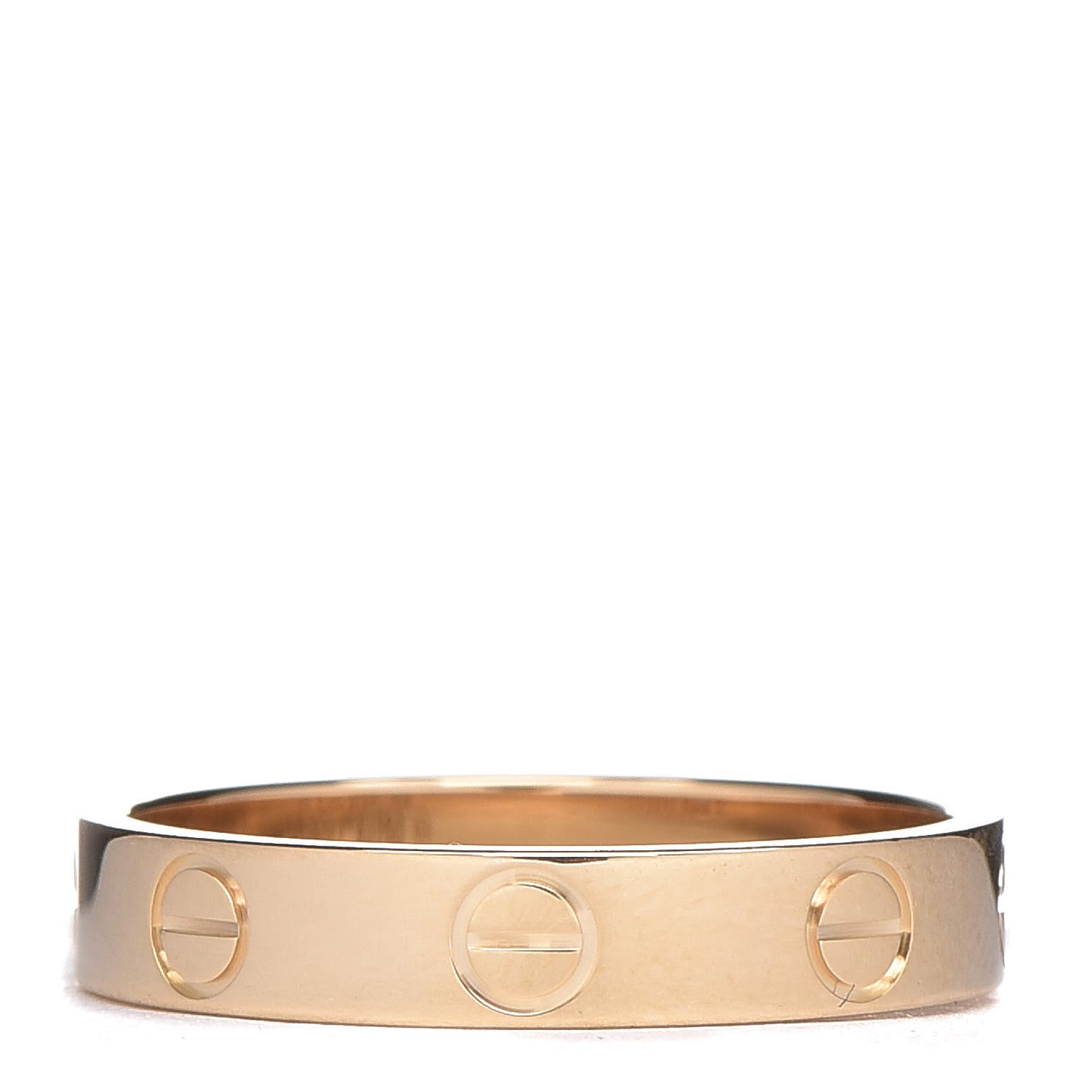18K Yellow Gold 3.5mm LOVE Wedding Band Ring 52 6