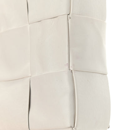 Bottega Veneta Lambskin Maxi Intrecciato Cassette Crossbody Bag White 15 of 16