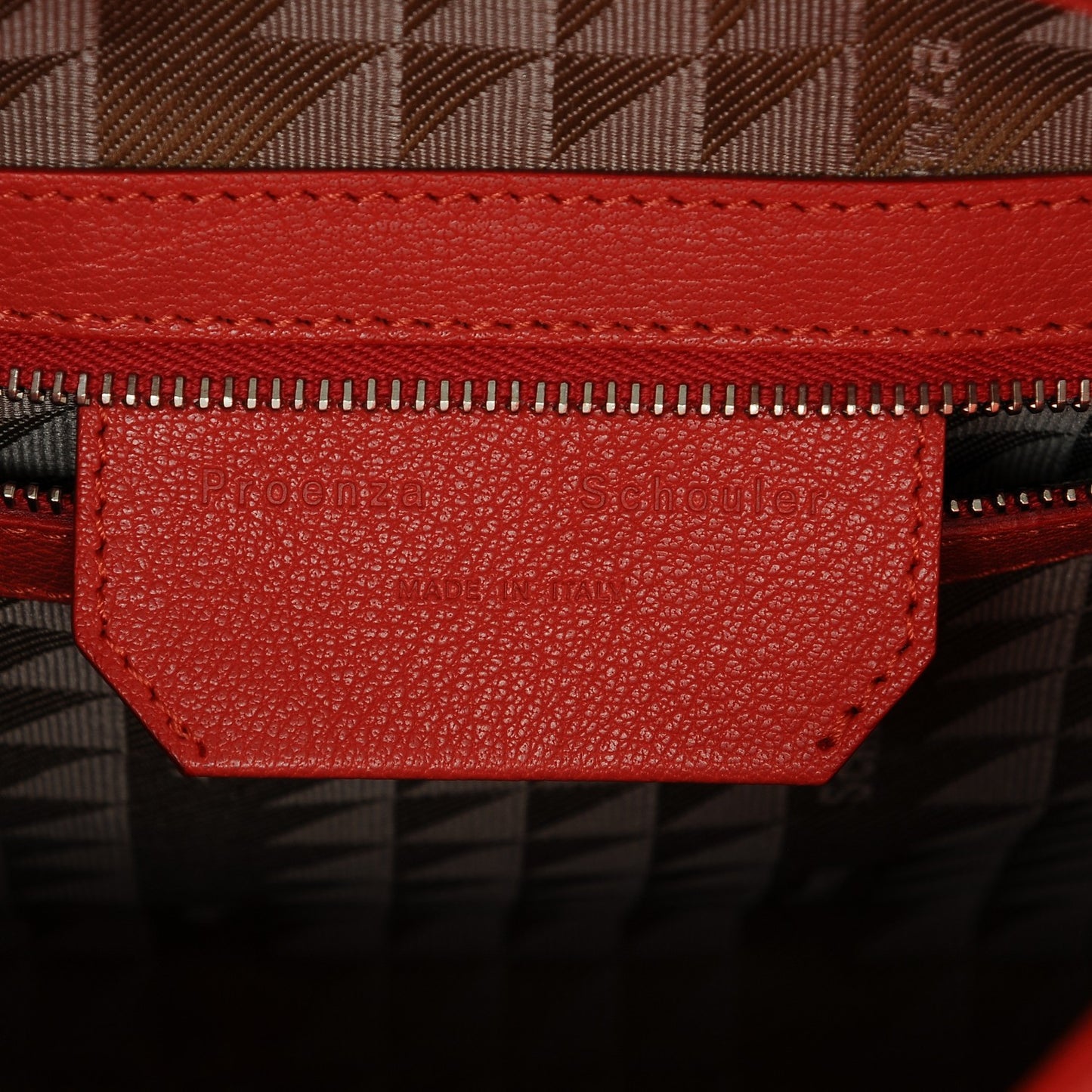 Leather PS13 Small Satchel Poppy Red