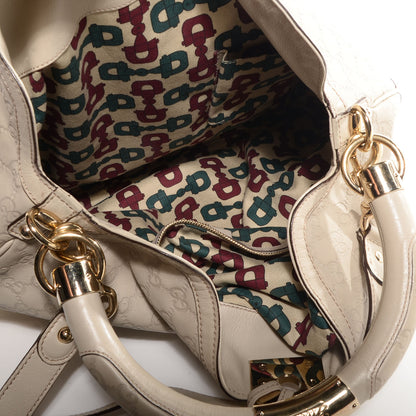 Gucci Monogram Medium Indy Hobo Ivory 5 of 9