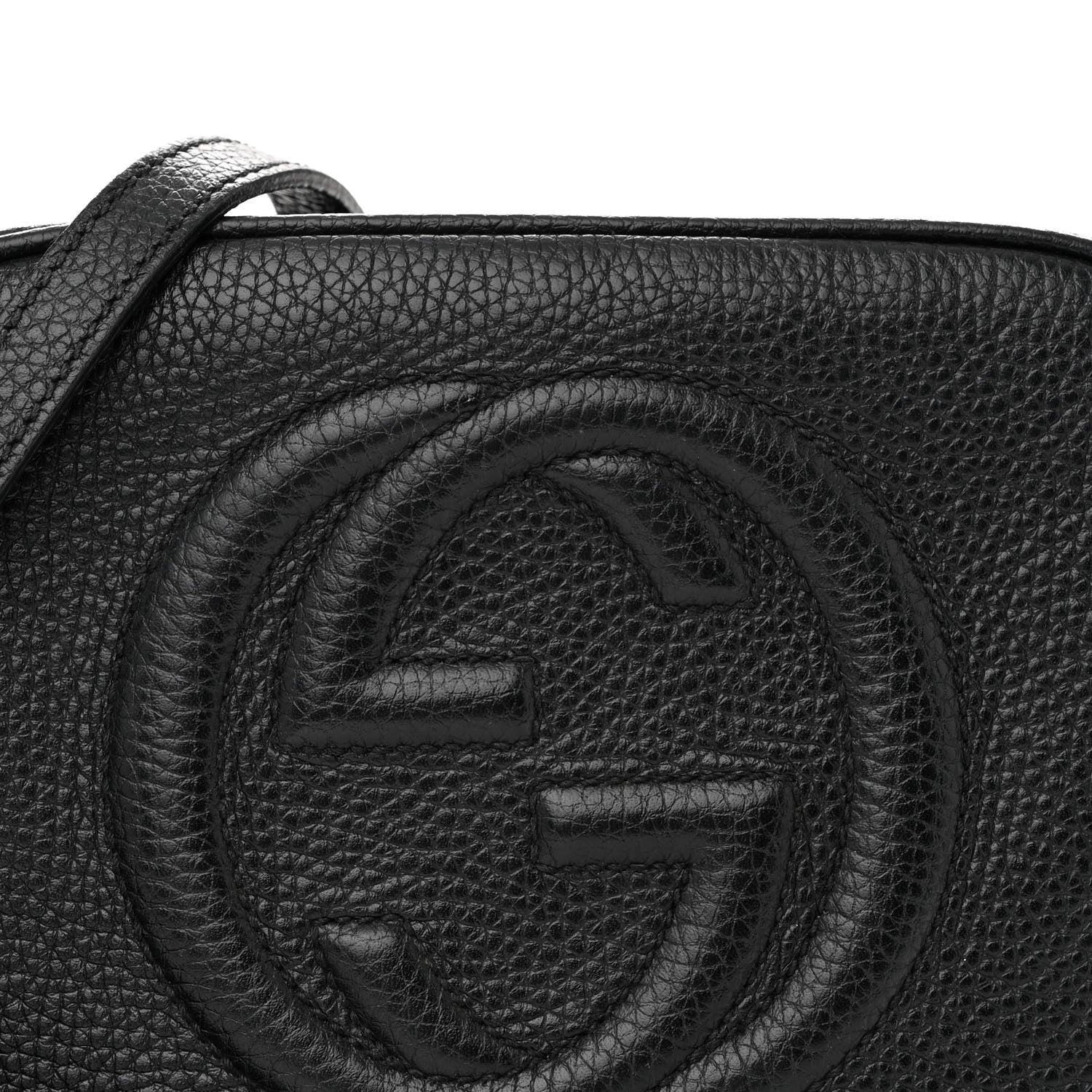 Gucci Pebbled Calfskin Small Soho Disco Bag Black 8 of 13