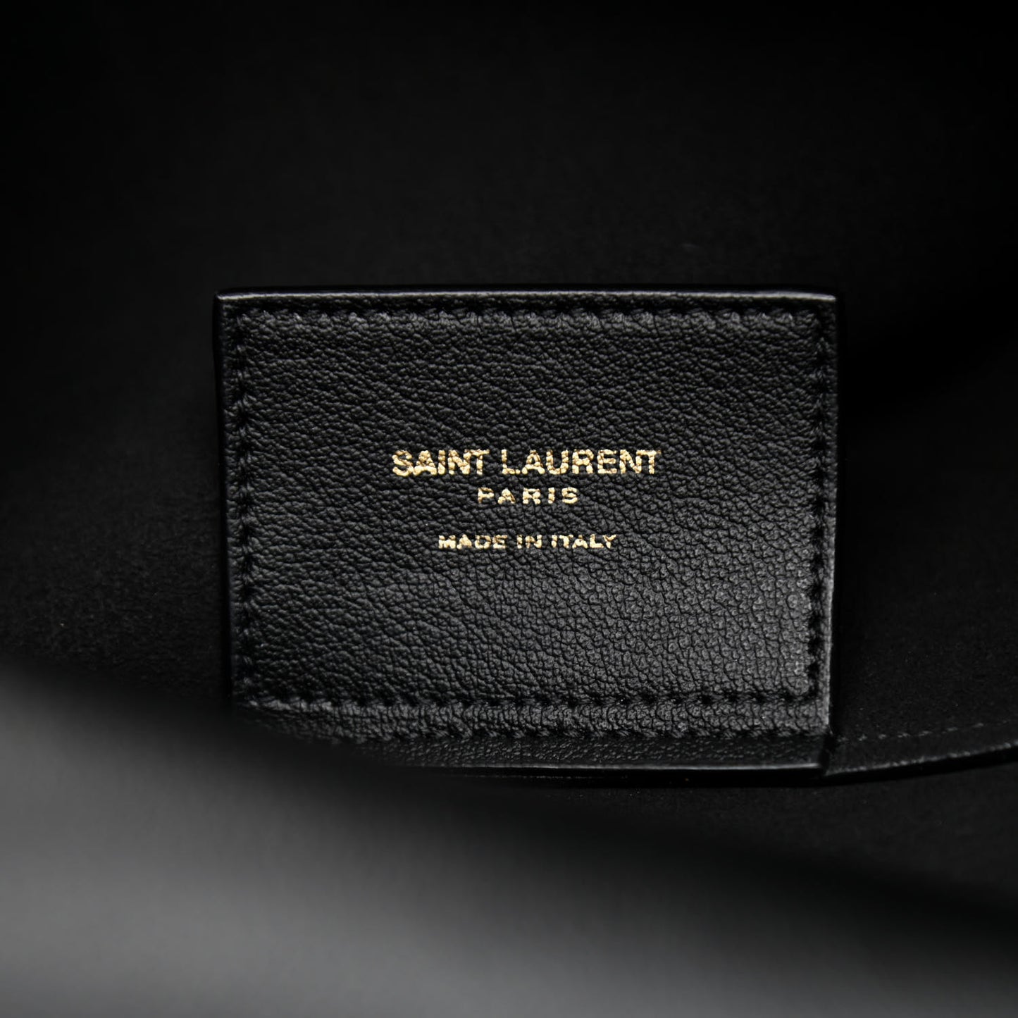 Calfskin North-South Shopping Tote Black