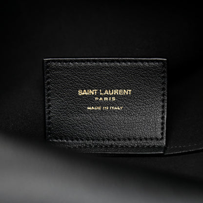 Saint Laurent Calfskin North-South Shopping Tote Black 7 of 12