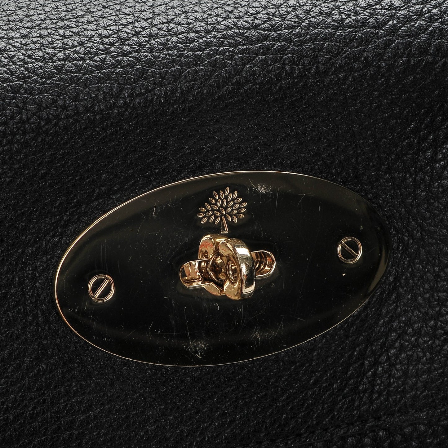 Spongy Pebbled Leather Bayswater Black