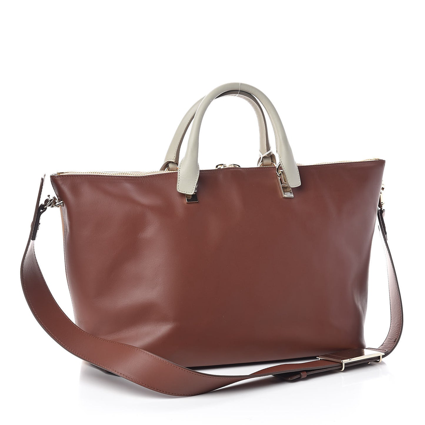 Smooth Calfskin Large Baylee Tote Yummy Cookie