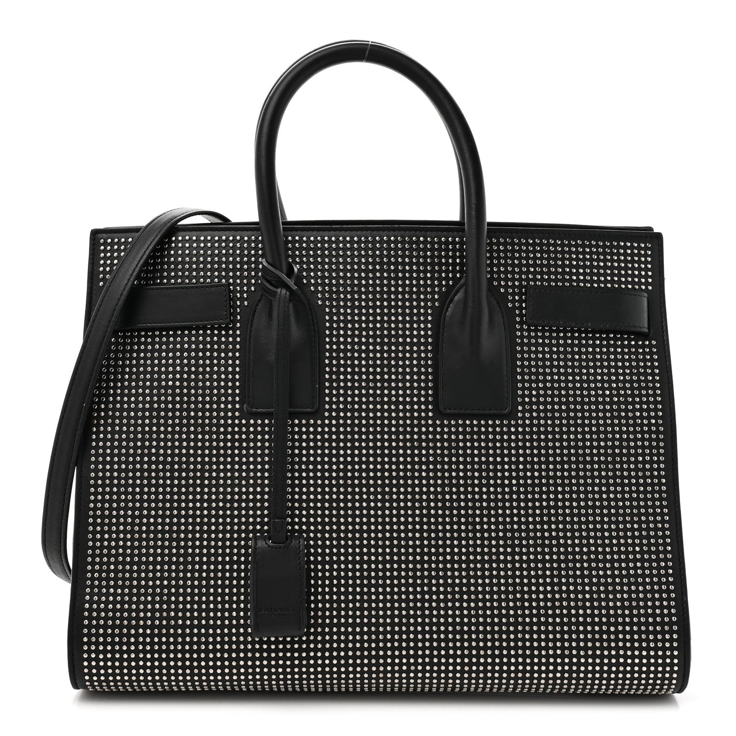Saint Laurent Calfskin Studded Small Sac De Jour Black 1 of 16