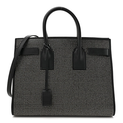 Saint Laurent Calfskin Studded Small Sac De Jour Black 1 of 16
