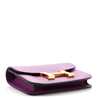 Hermes Evercolor Constance Slim Wallet Anemone 5 of 10