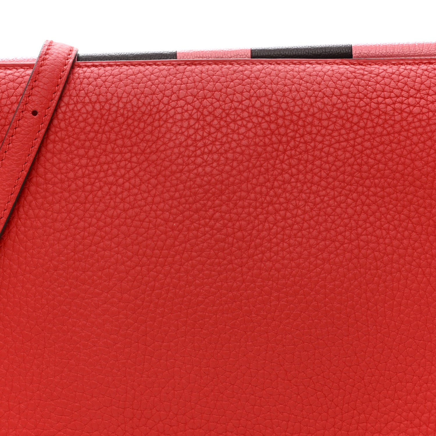 Hermes Taurillon Clemence Chevre Mysore Saut 25 Rouge De Coeur Rose Azalee Rouge Sellier 9 of 13