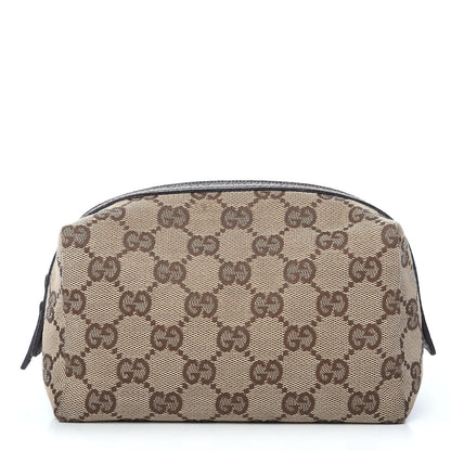 Gucci Monogram Large Cosmetic Case Brown 1 of 9