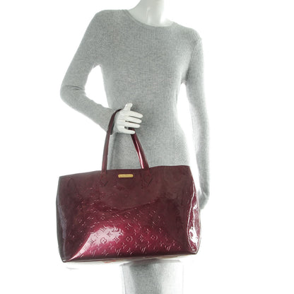 Louis Vuitton Vernis Wilshire GM Rouge Fauviste 2 of 7