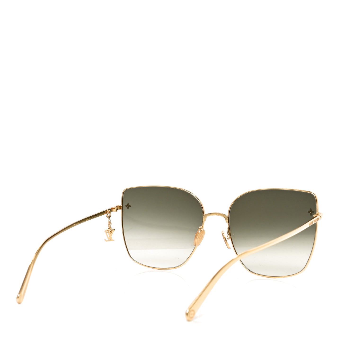 Metal LV Charm Cat Eye Sunglasses Z1720U Gold