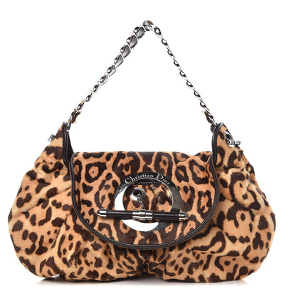 Christian Dior Pony Hair Leopard Print Jazzclub Shoulder Bag 1 of 10