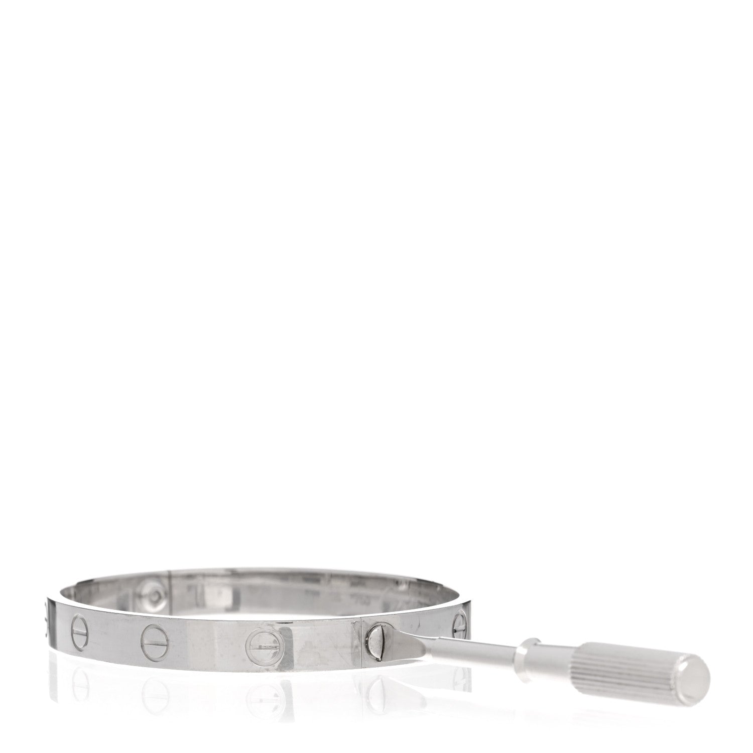 Cartier 18K White Gold LOVE Bracelet 16 3 of 5