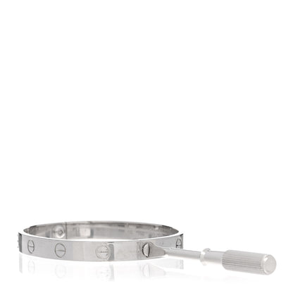 Cartier 18K White Gold LOVE Bracelet 16 3 of 5
