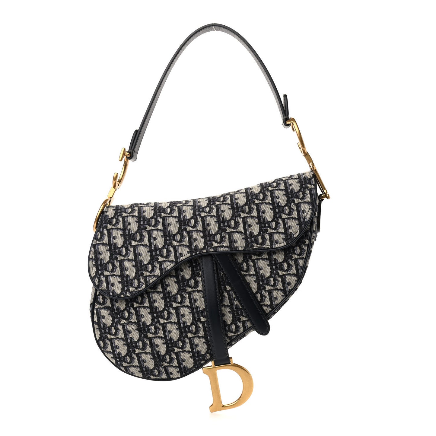 Oblique Saddle Bag Blue