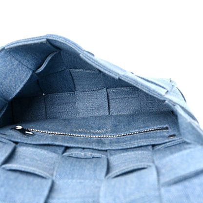 Bottega Veneta Denim Maxi Intrecciato Cassette Crossbody Bag Washed Indigo 5 of 11