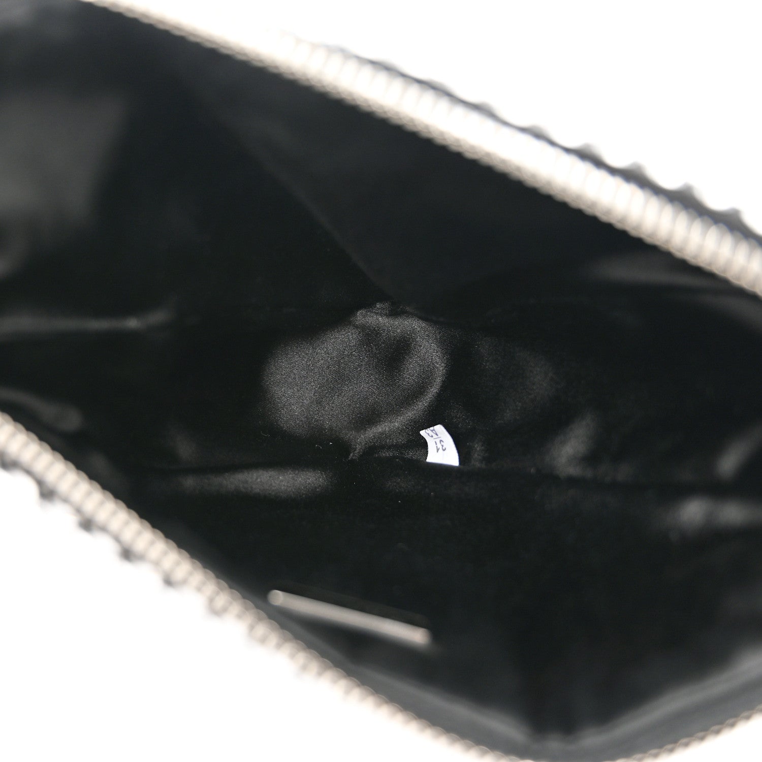 Prada Satin Crystal Triangle Pouch Cristal 7 of 10