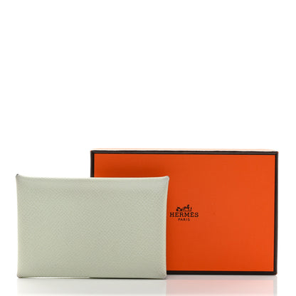 Hermes Epsom Calvi Card Case Vert Fizz 8 of 8