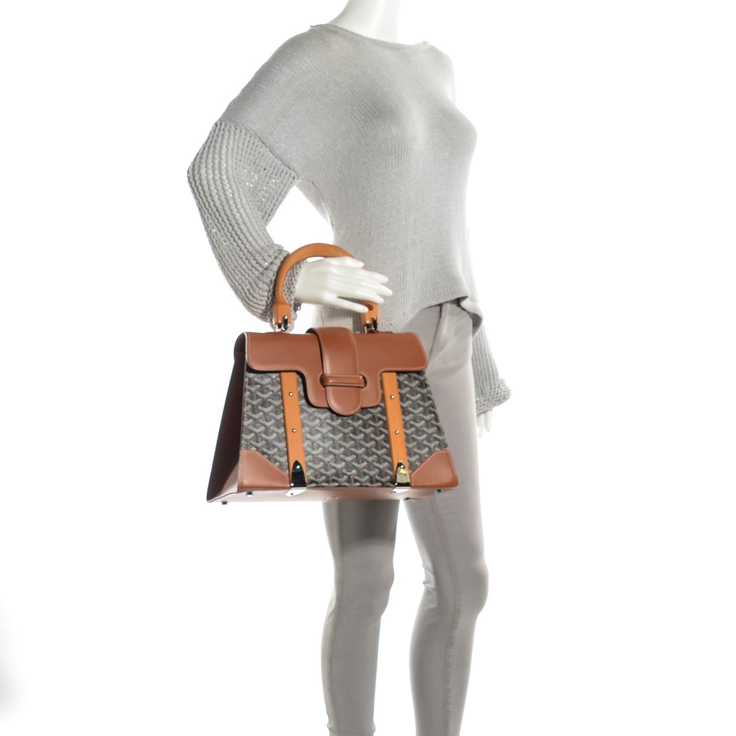 Goyard Goyardine Saigon MM Black Gold 2 of 7