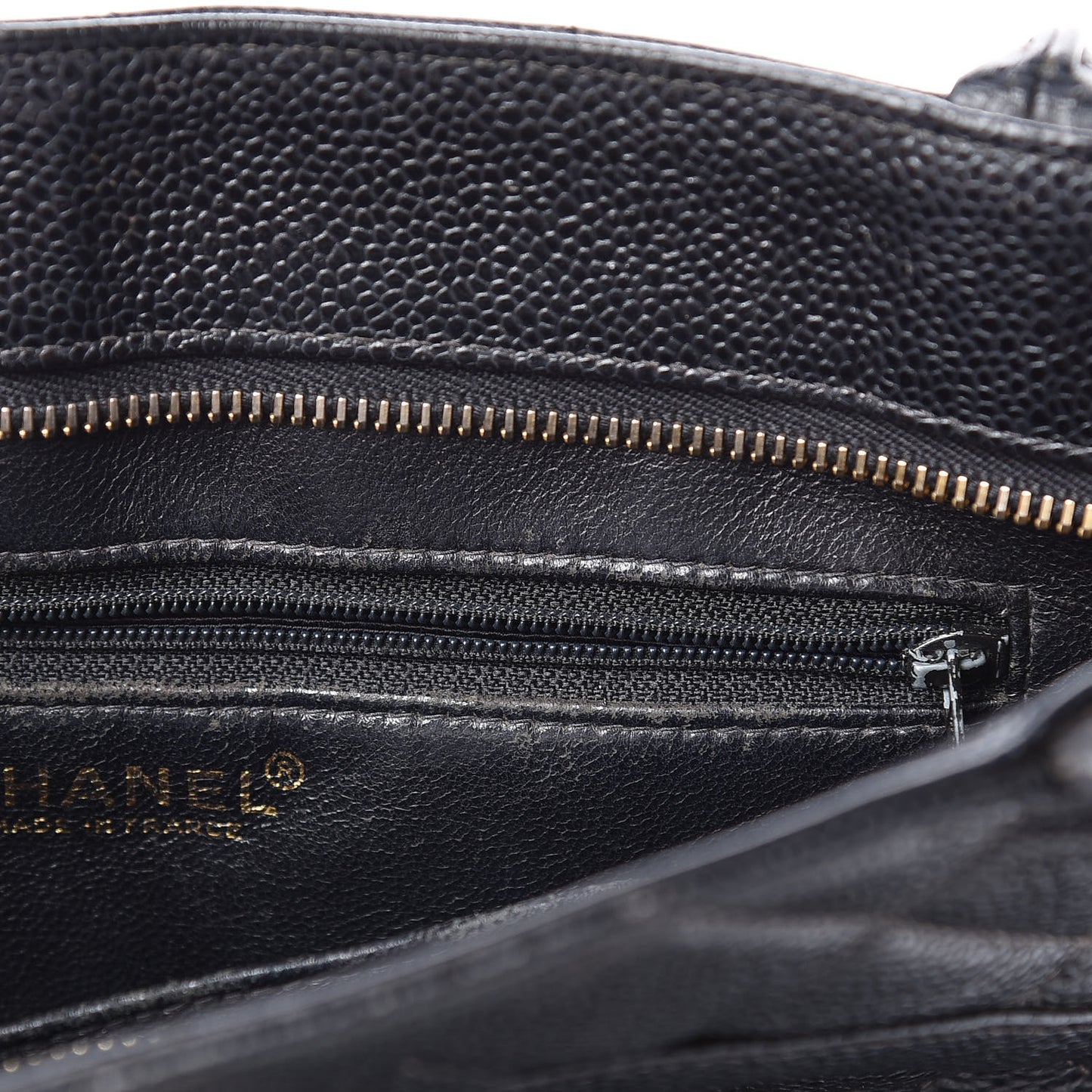 Caviar Quilted Medallion Tote Black