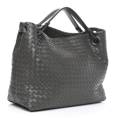 Bottega Veneta Nappa Intrecciato Medium Garda Bag Light Grey 3 of 9