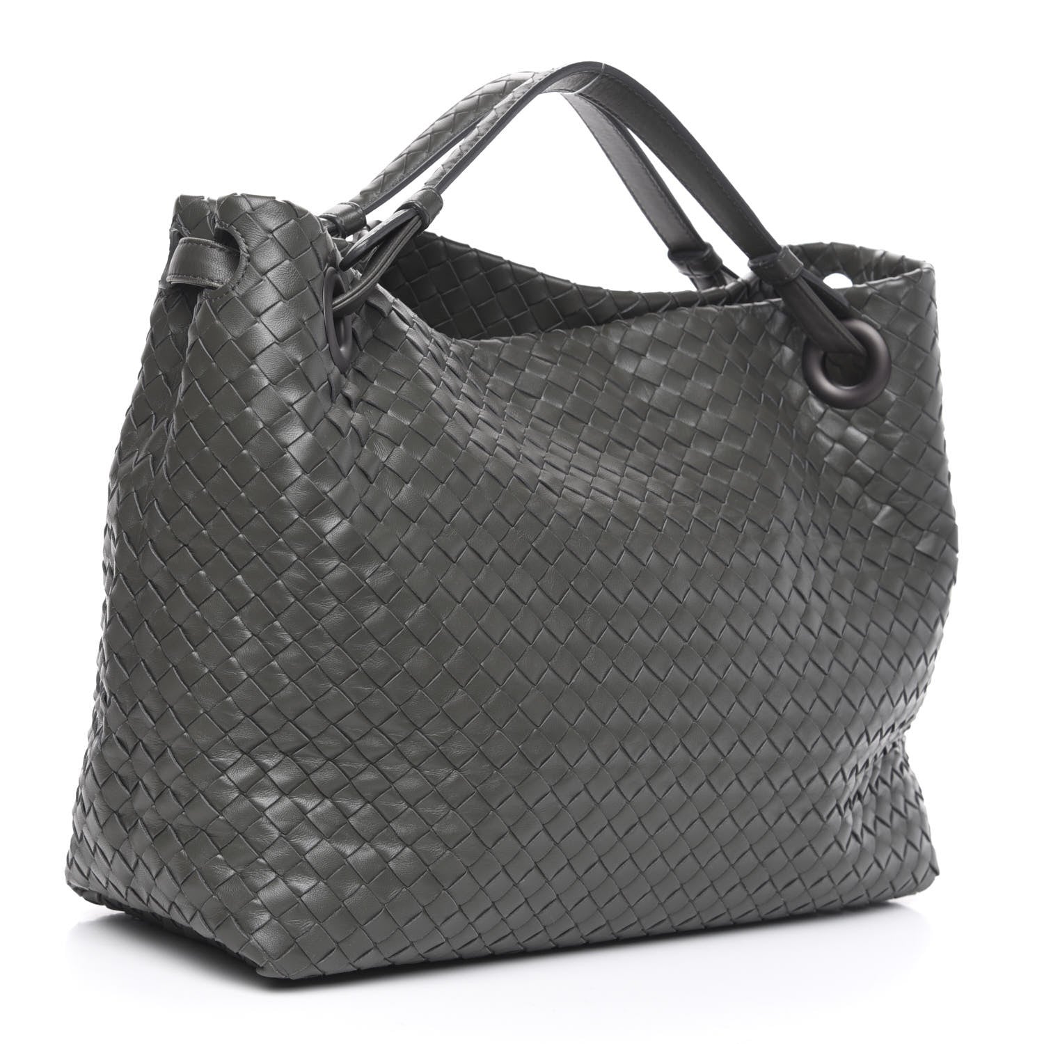 Bottega Veneta Nappa Intrecciato Medium Garda Bag Light Grey 3 of 9