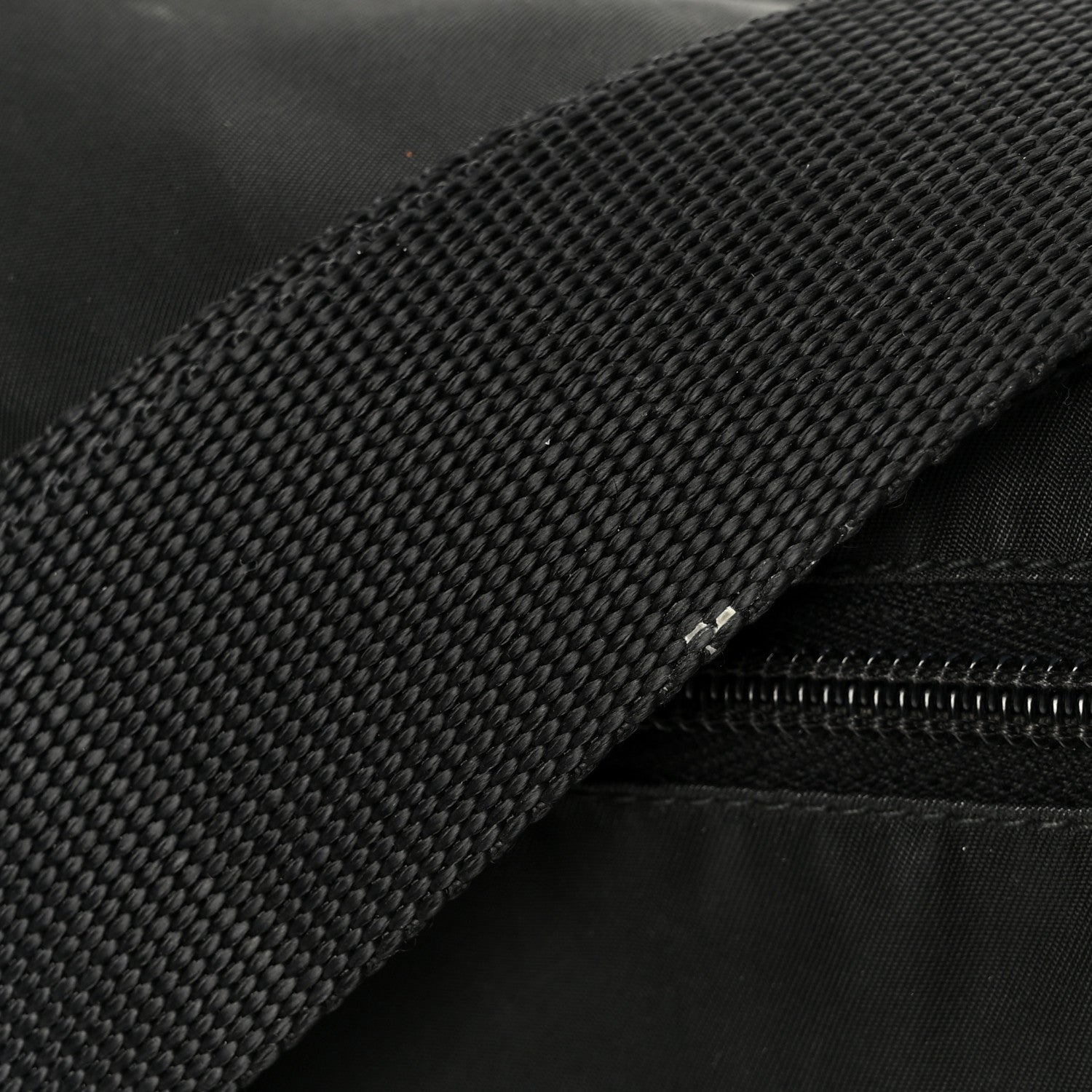 Prada Tessuto Nylon Saffiano Double Buckle Messenger Shoulder Bag Black 13 of 13