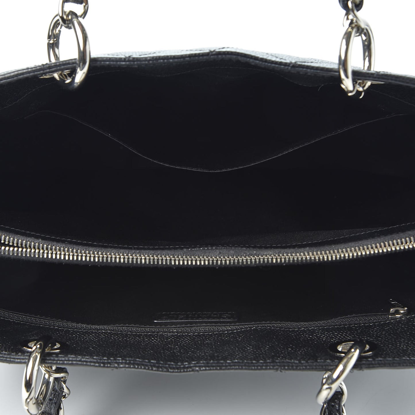 Caviar Quilted Grand Shopping Tote GST Black