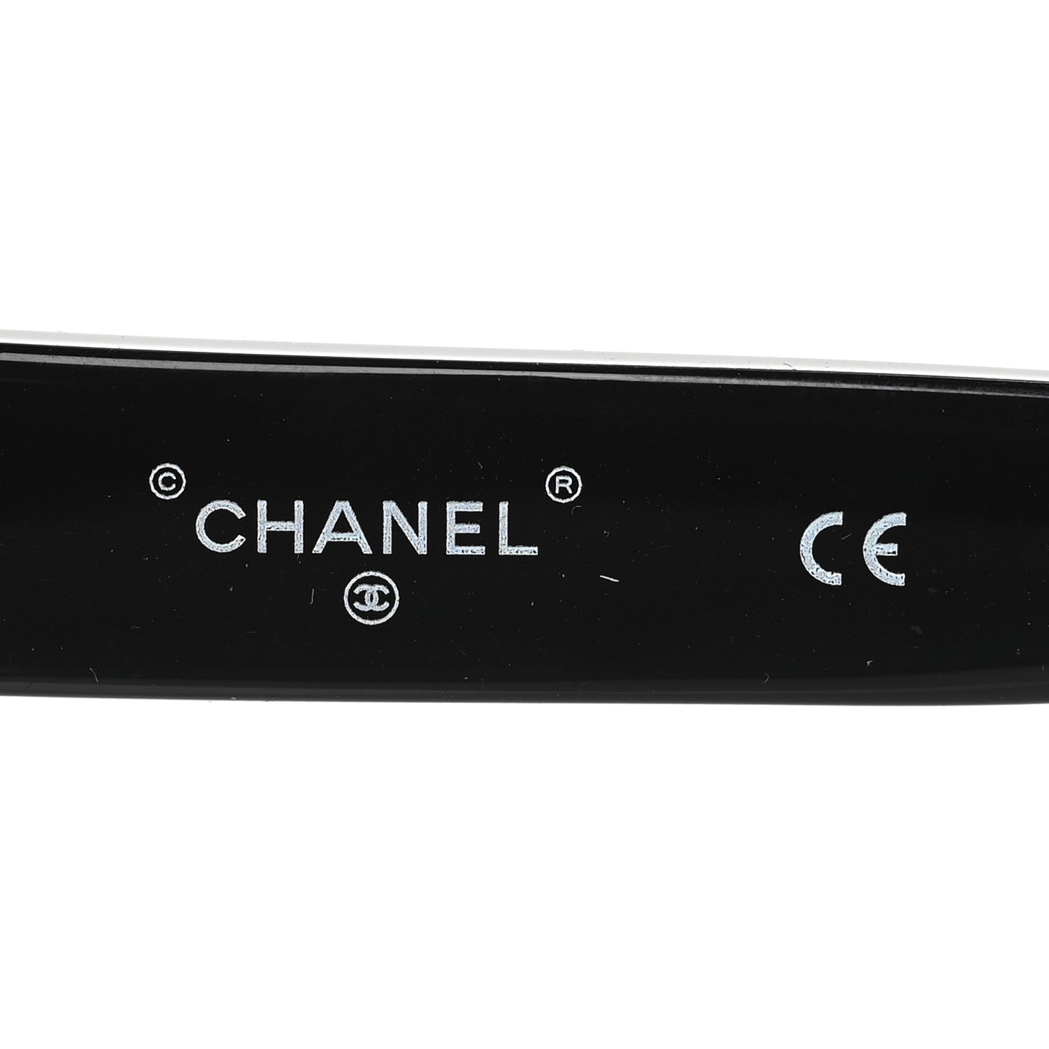 Chanel Crystal CC Shield Sunglasses 71432A Black Silver 5 of 7