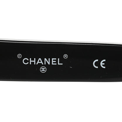 Chanel Crystal CC Shield Sunglasses 71432A Black Silver 5 of 7