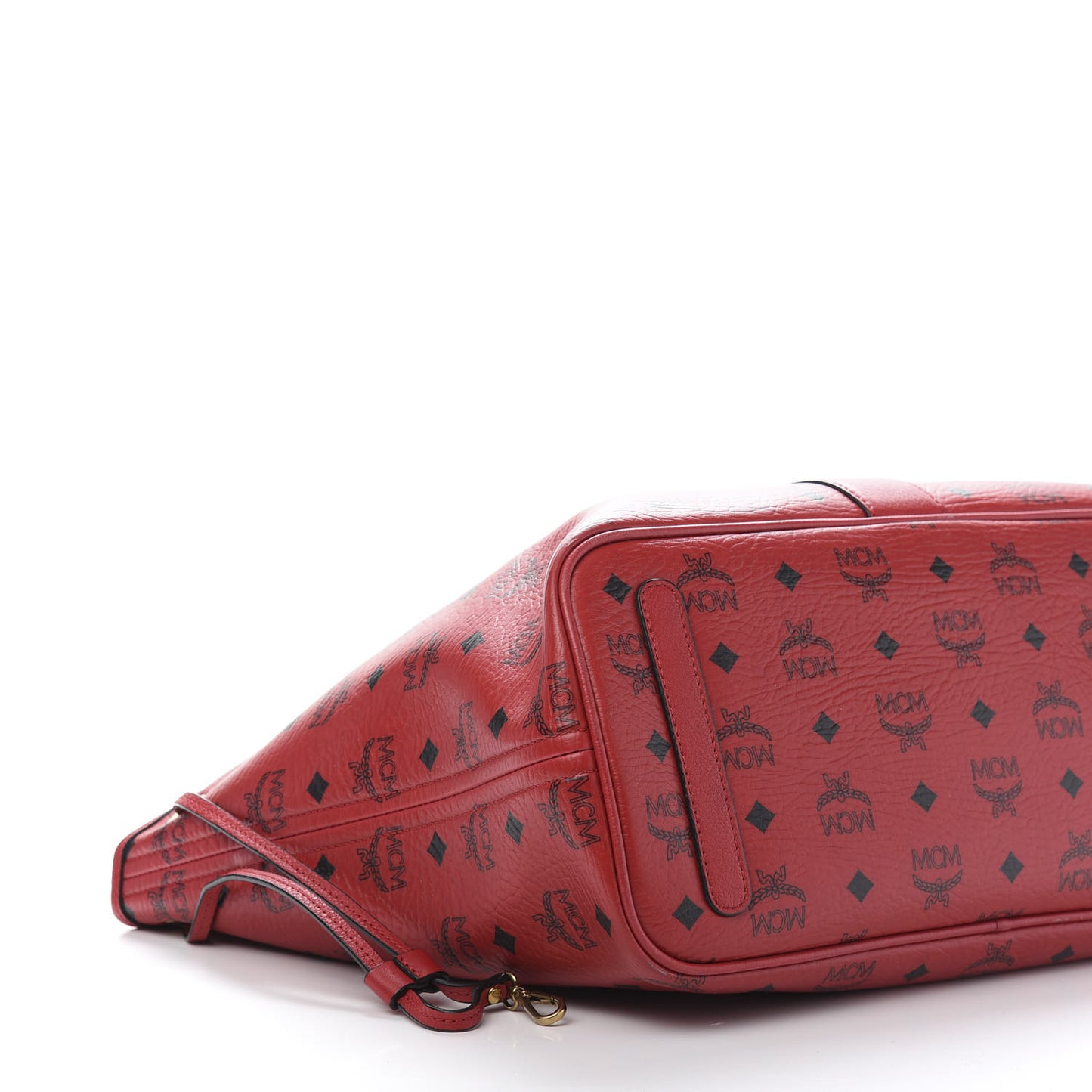 Visetos Medium Liz Reversible Shopper Tote Ruby Red