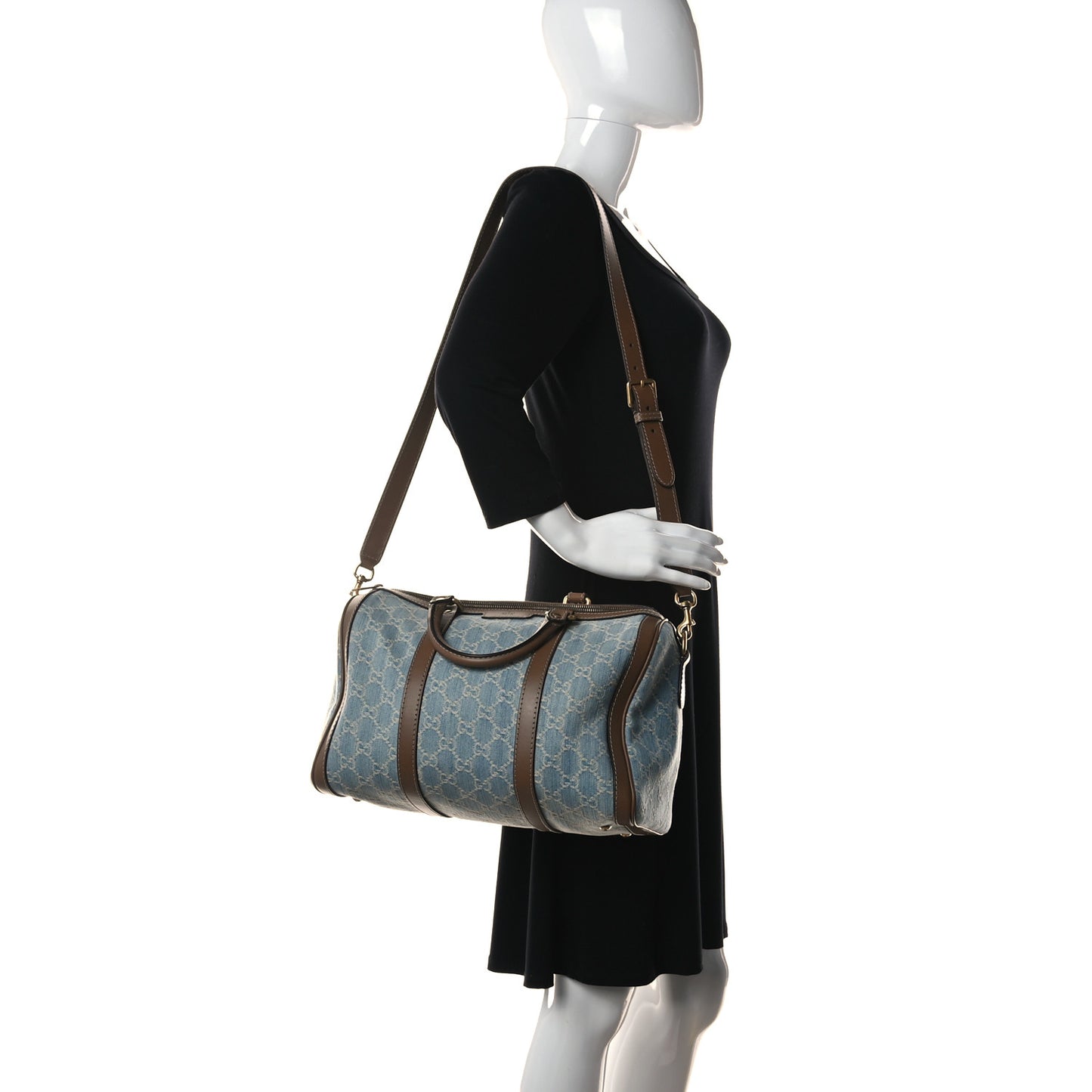 Denim Monogram Medium Joy Boston Blue