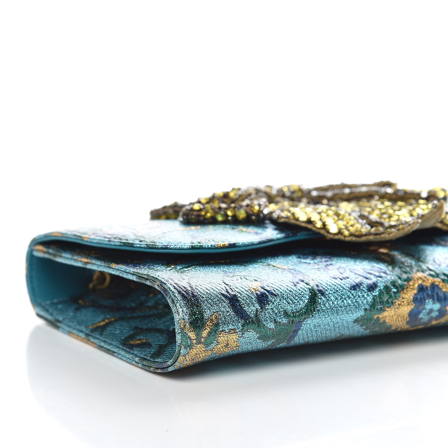 Brocade Broadway Clutch Bag Azure