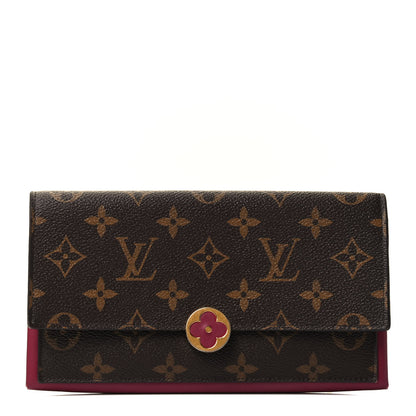 Louis Vuitton Monogram Flore Wallet Fuchsia 1 of 4
