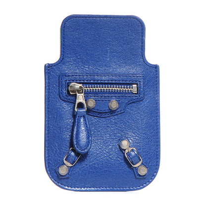 Balenciaga Agneau Giant Silver Hardware Smart Phone Case Bleuette 1 of 9