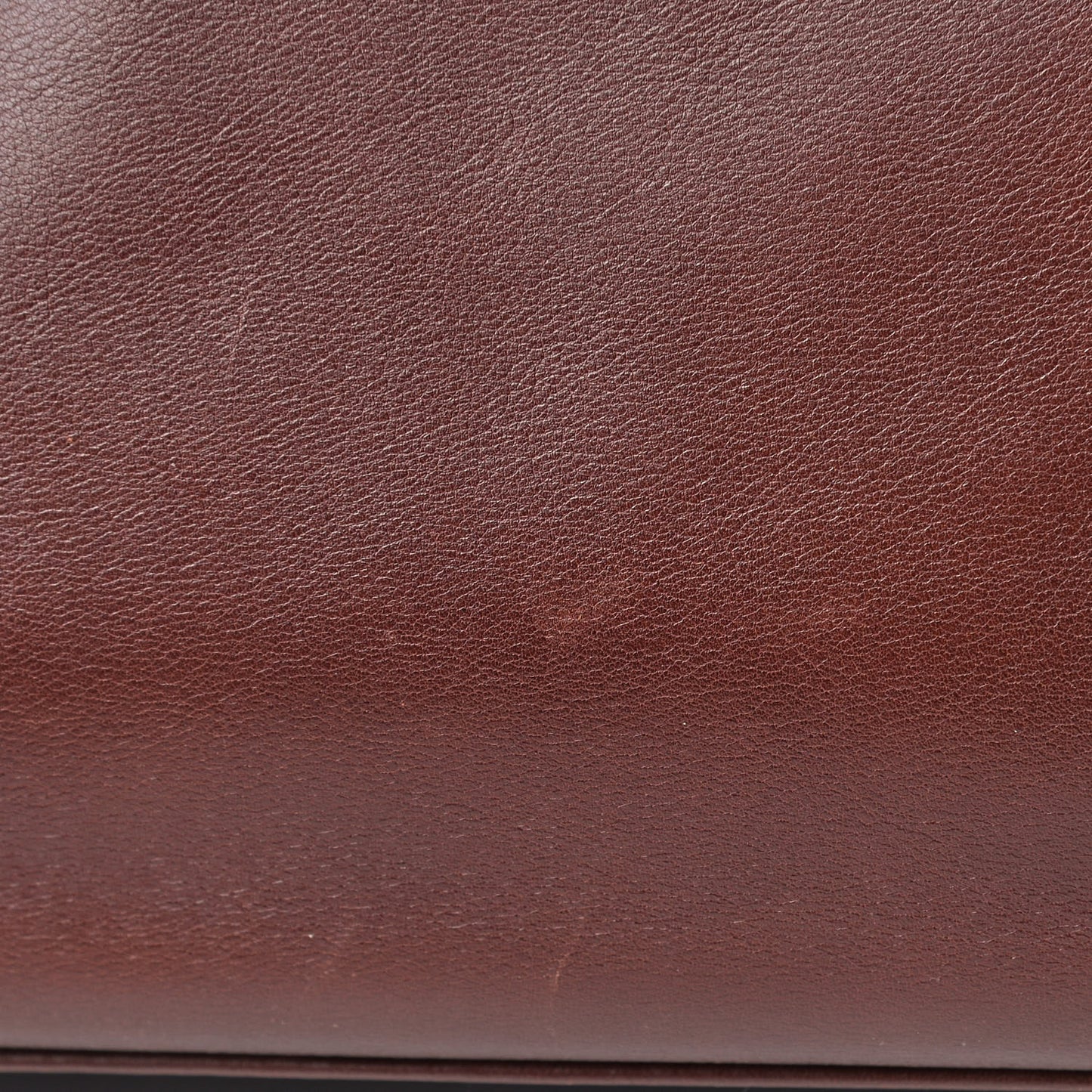 Calfskin Logo Shoulder Bag Brown
