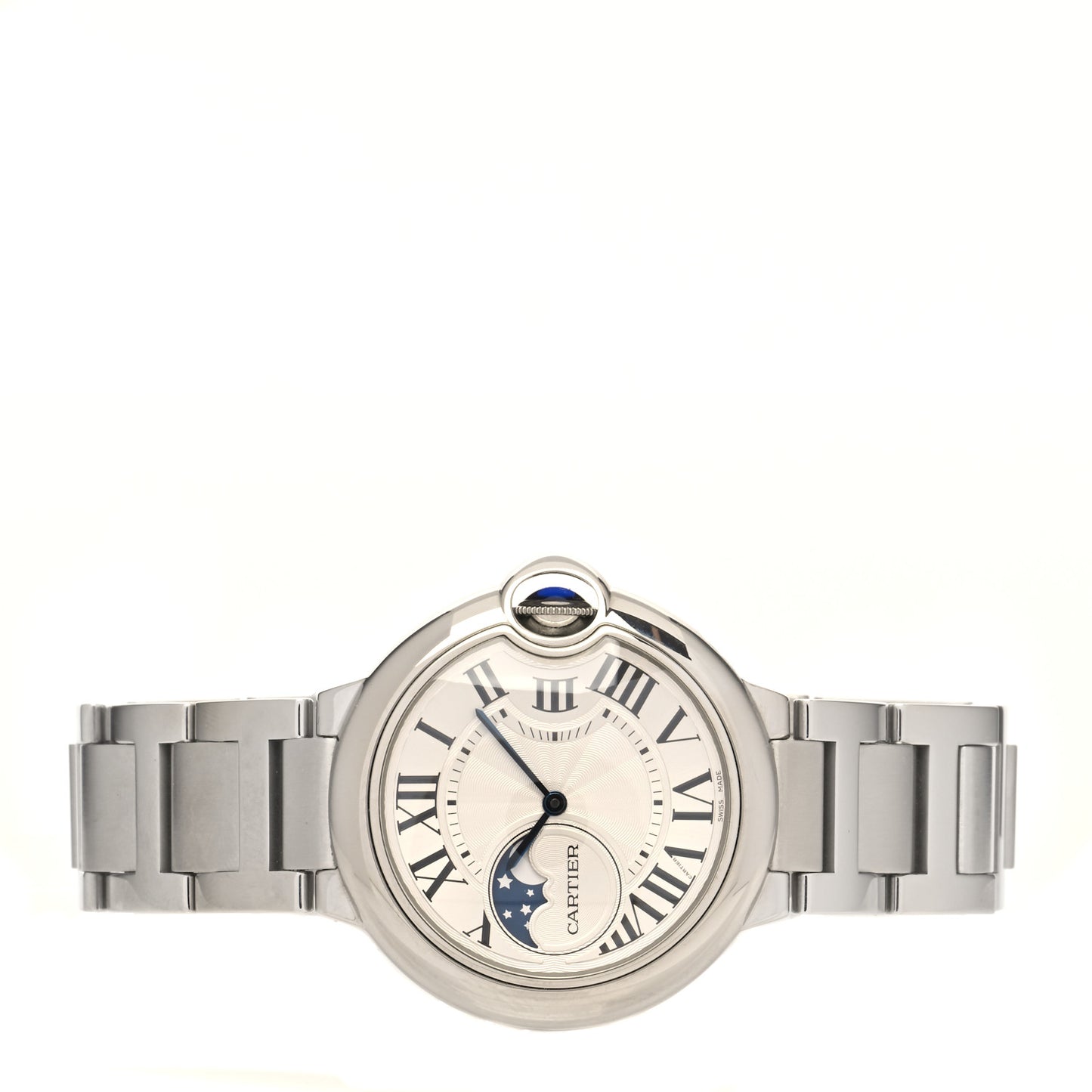 Stainless Steel 37mm Ballon Bleu De Cartier Moonphase Automatic Watch