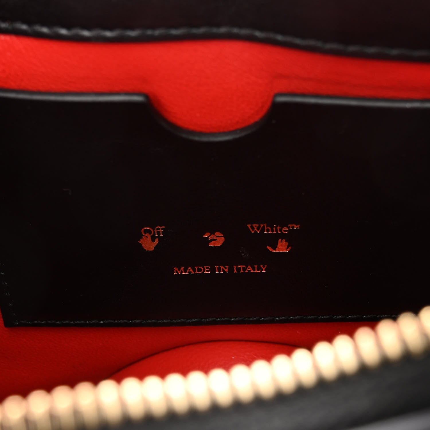 Off-White OFF WHITE Calfskin Burrow 22 Chain Bag Black 6 of 11
