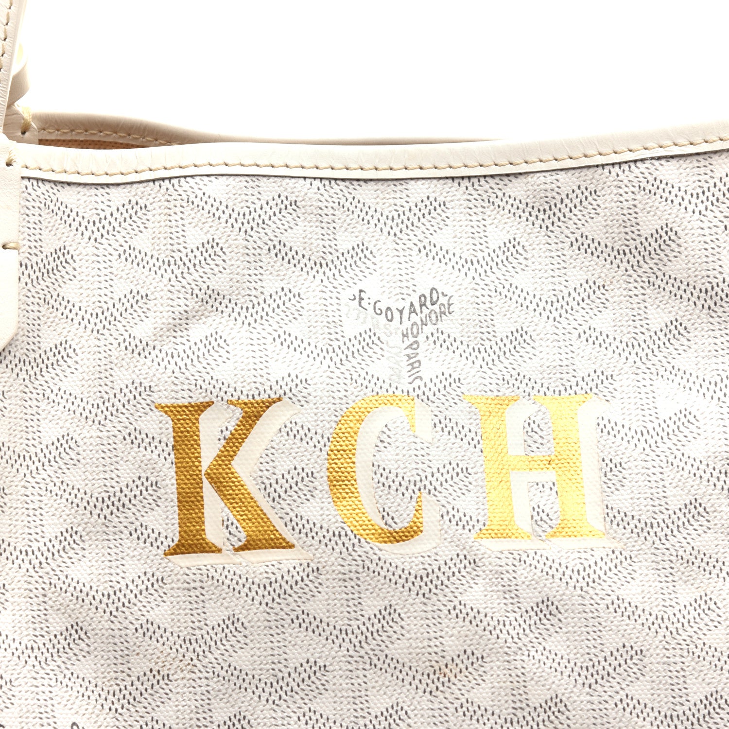 Goyard Goyardine Saint Louis GM White 6 of 8