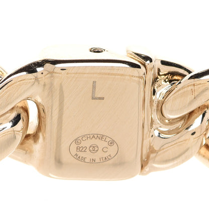 Chanel Metal CC Chain Link Choker Necklace L Gold 4 of 5