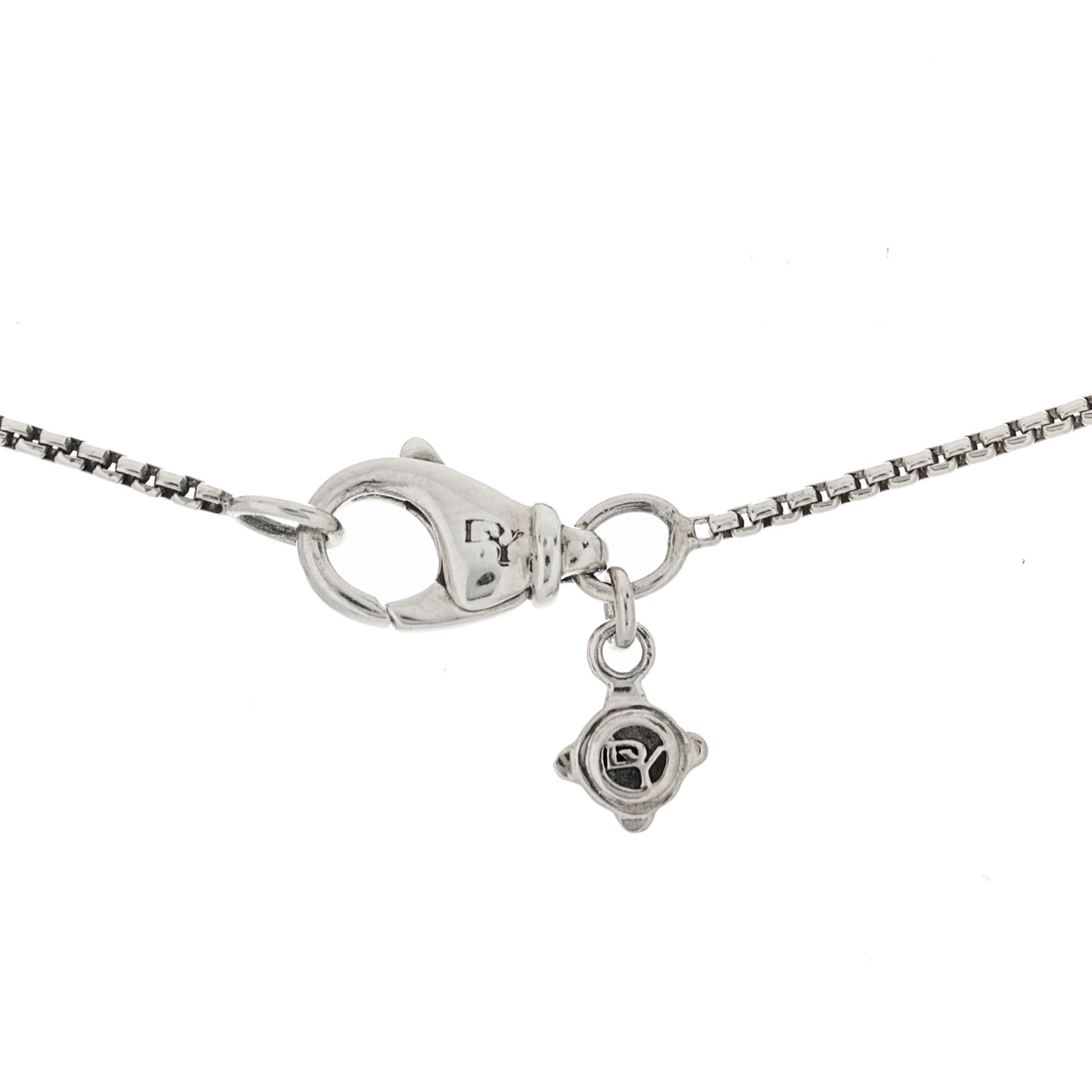 Sterling Silver Diamond Petite Pave Heart Necklace