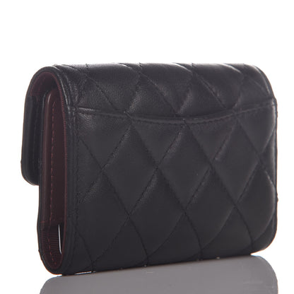 Chanel Lambskin Quilted 4 Key Holder Black 3 of 9
