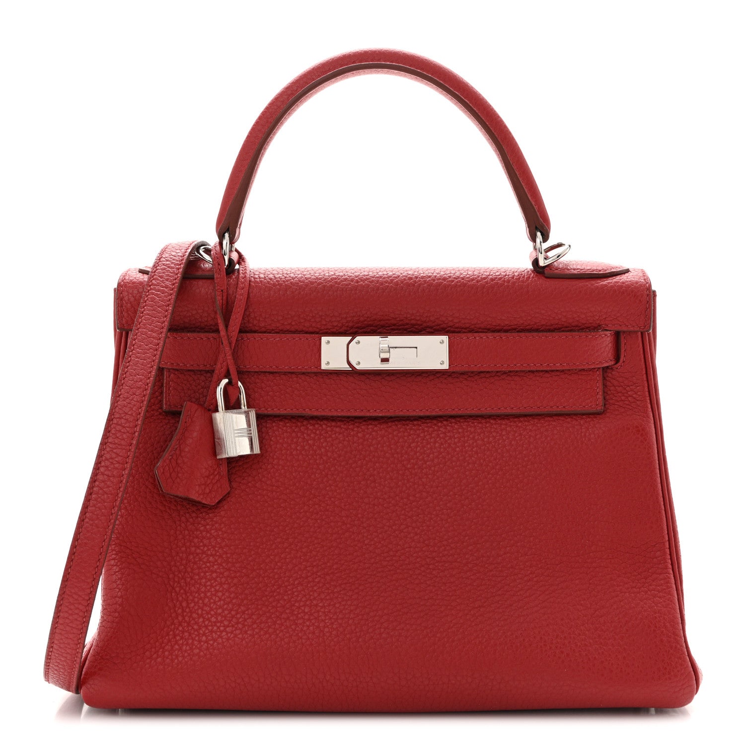 Hermes Taurillon Clemence Kelly Retourne 28 Rouge Garance 1 of 10