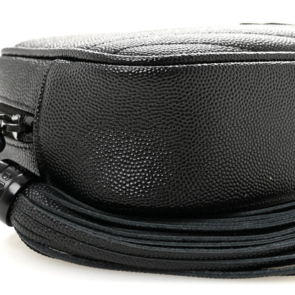 Saint Laurent Grain De Poudre Matelasse Monochrome Monogram Mini Lou Camera Bag Black 9 of 10