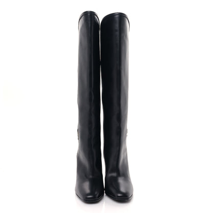 Saint Laurent Jane 90 Knee High Boots 37 Mocaccino 2 of 6